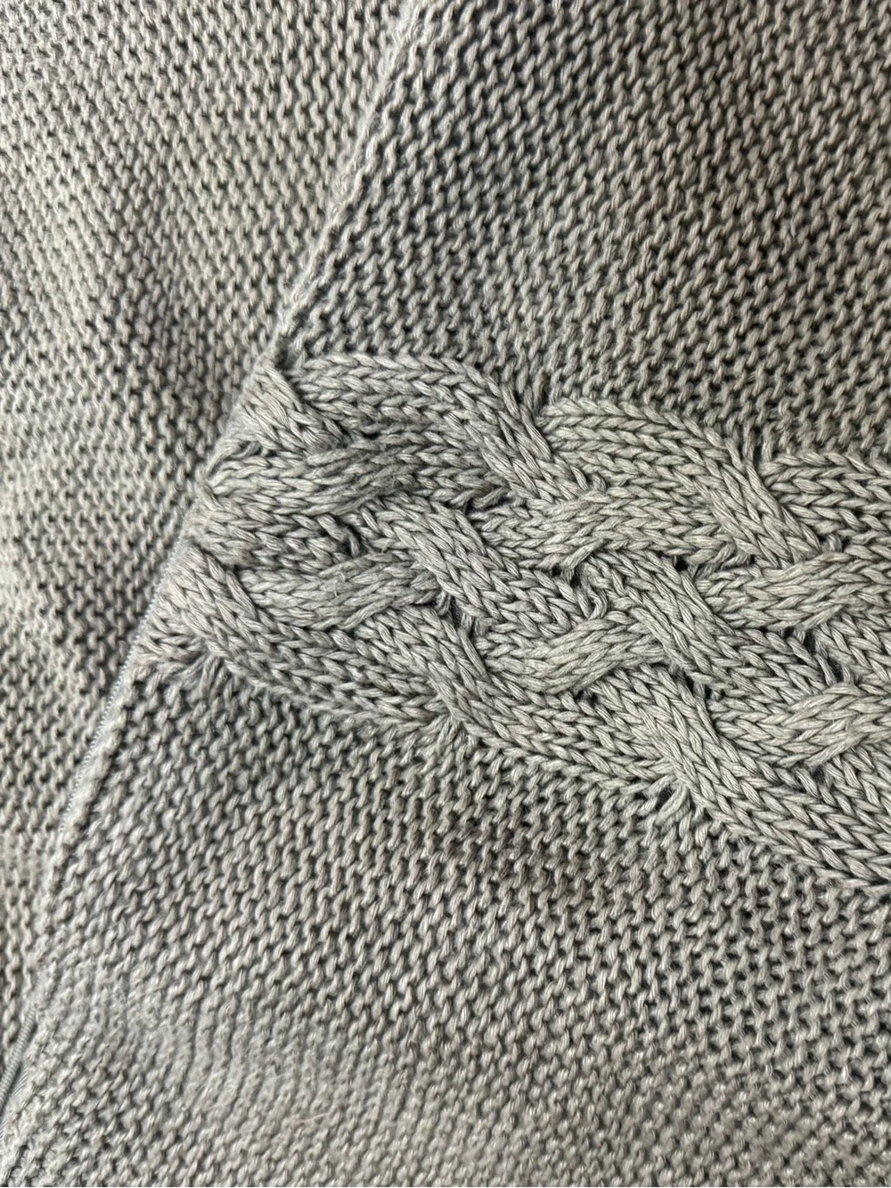 Restoration Hardware Linen Cable Knit Pillow Covers set of 2 25”X26”
